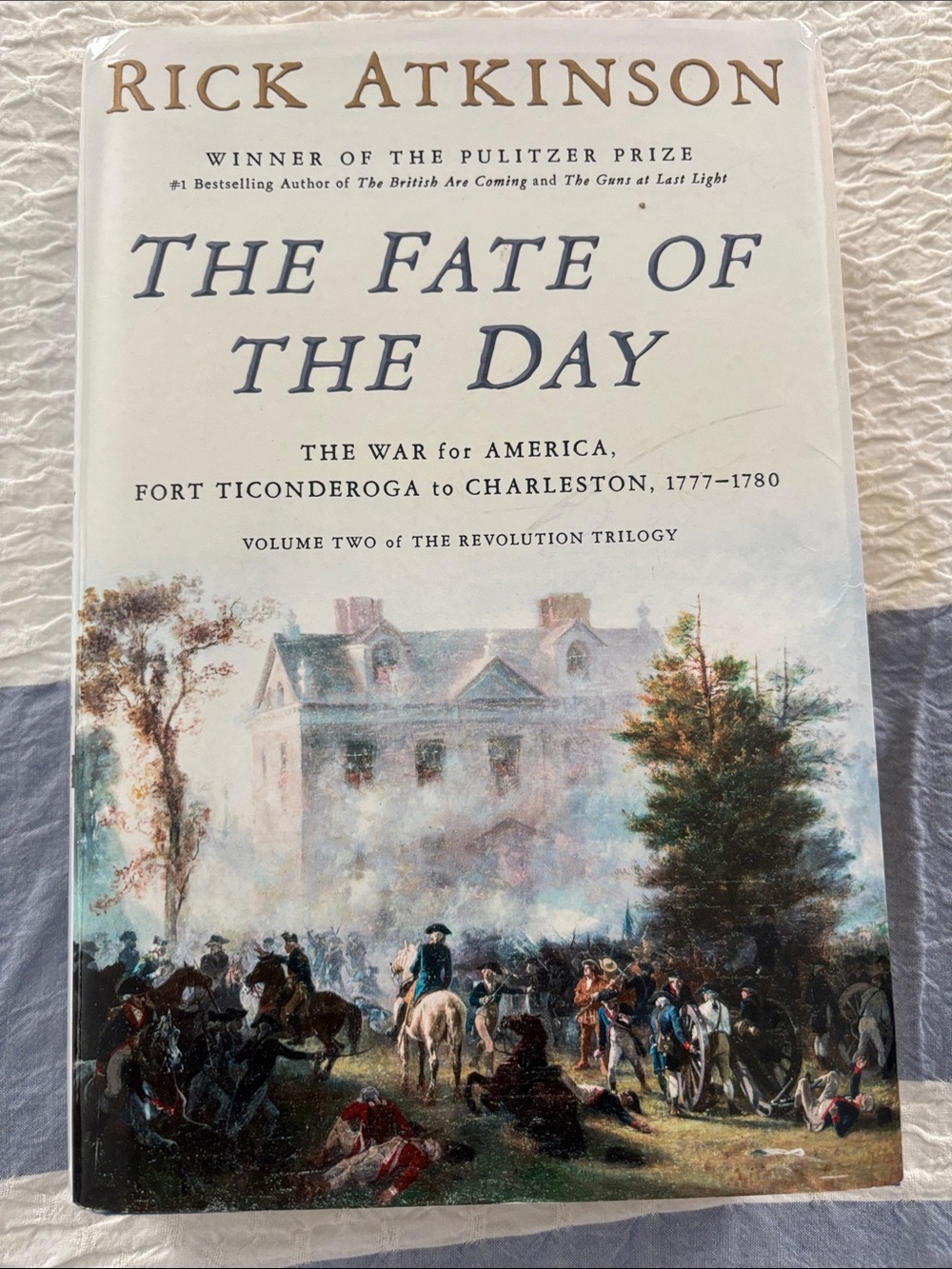 Crown The Fate of the Day Hardcover - White & Blue Illustrated Cover